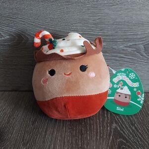 Squishmallow Sivi the Christmas Hot Chocolate 5" Ultrasoft Food Toy Plush NWT